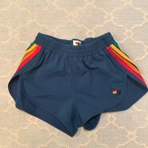 Aviator Nation WOMEN'S 5 STRIPE FLEX BOARD SHORTS / XS / Blue